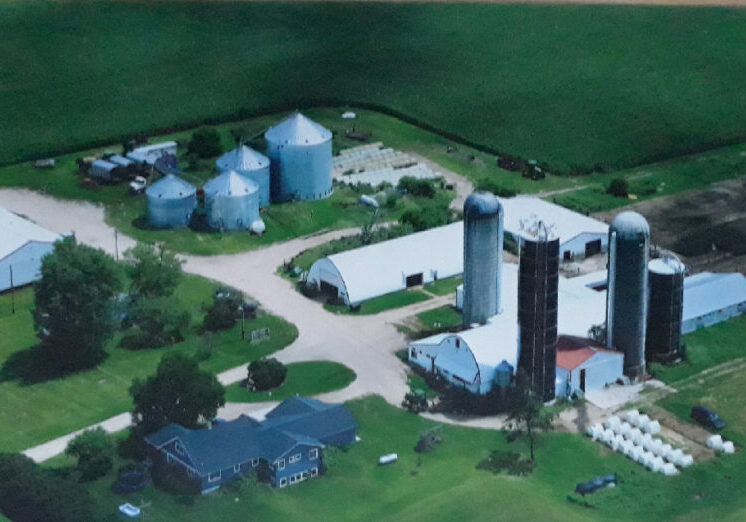 Raymond Dairy Inc. farm aerial shot